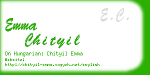 emma chityil business card